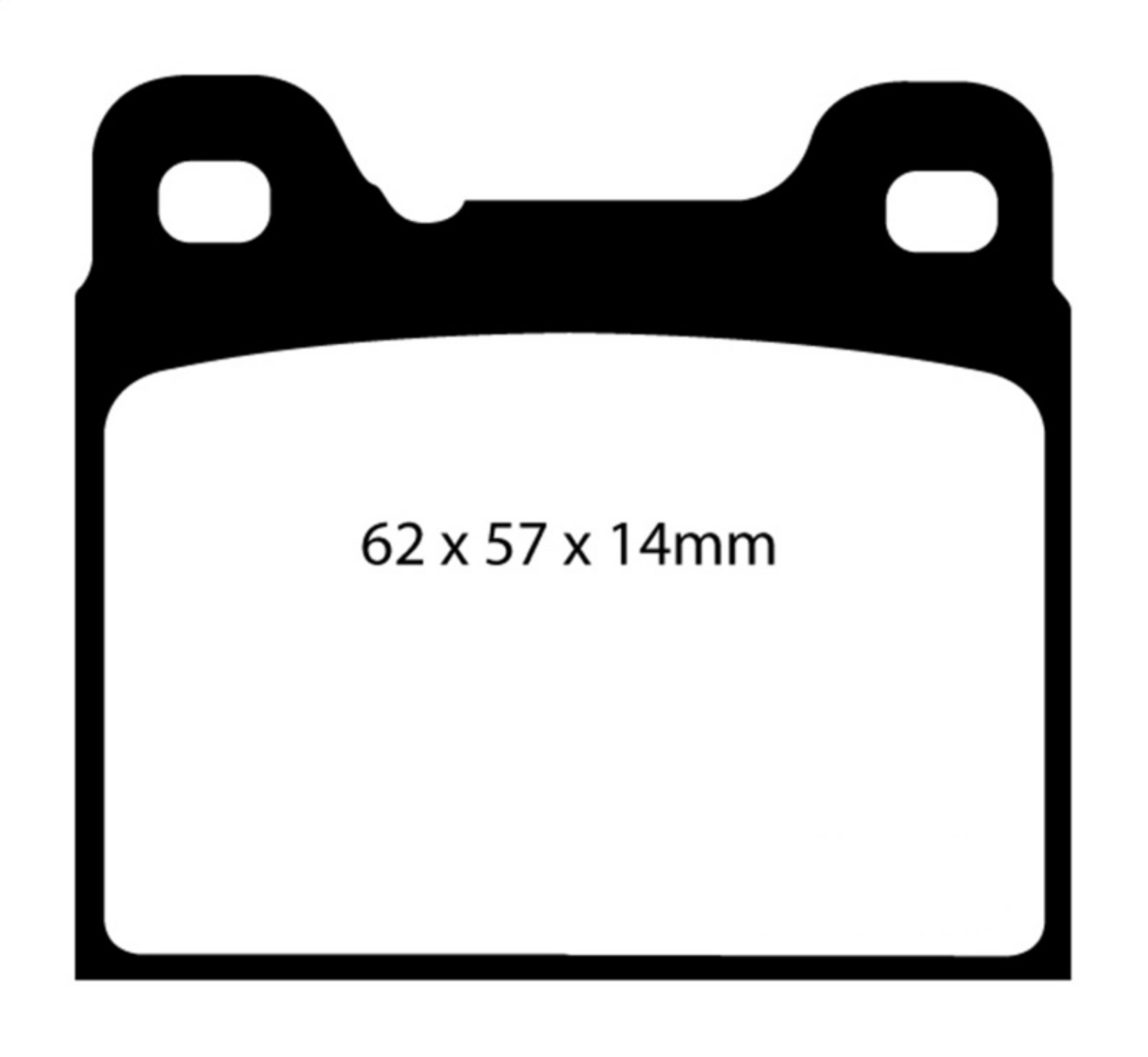 Picture of EBC 91-93 Volvo 740 2-3 ABS Girling Redstuff Rear Brake Pads