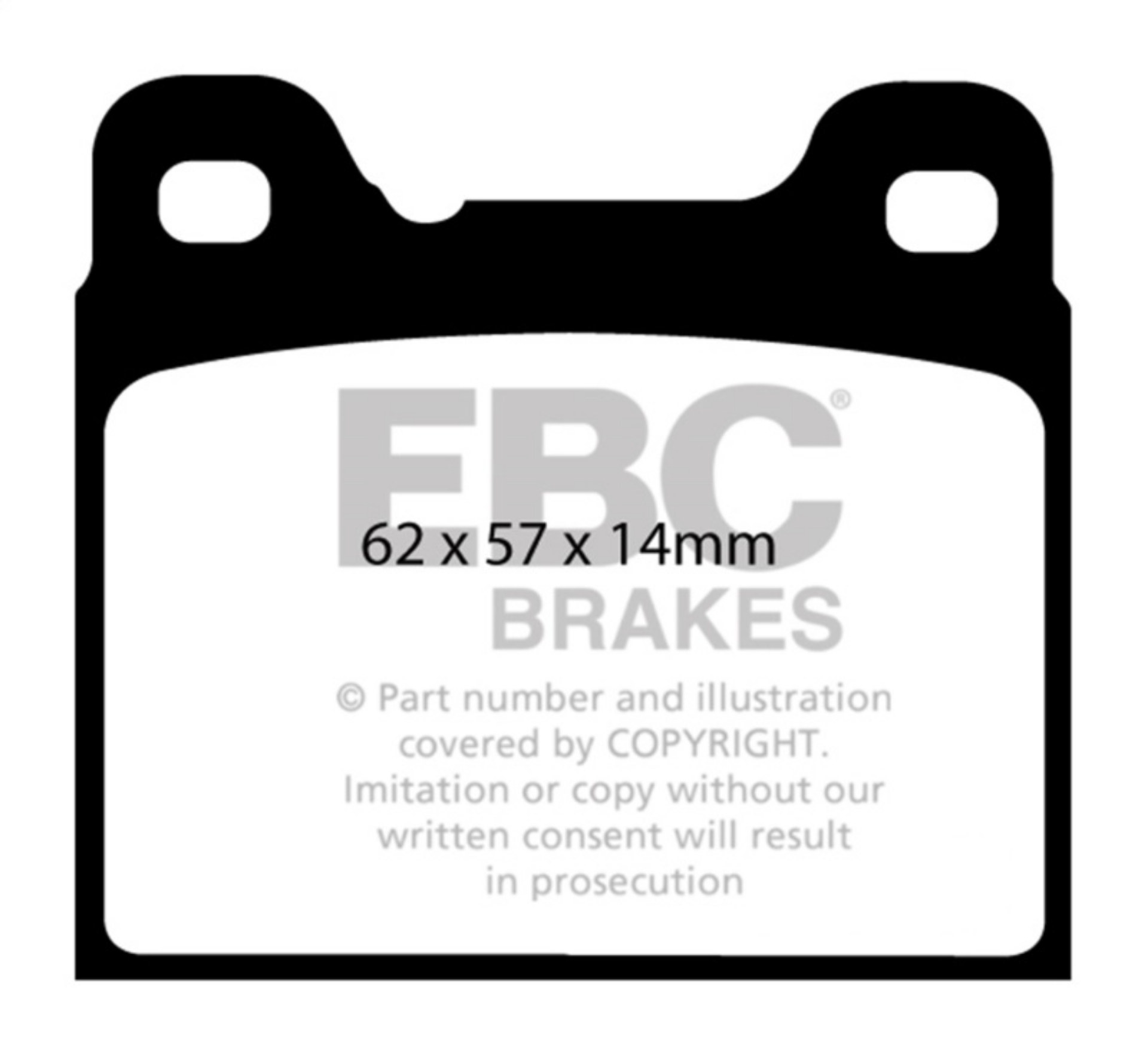 Picture of EBC 91-93 Volvo 740 2-3 ABS Girling Yellowstuff Rear Brake Pads