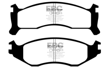 Picture of EBC 91-94 Chrysler Town & Country 3-3 14in Wheels Greenstuff Front Brake Pads