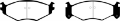 Picture of EBC 91-94 Chrysler Town & Country 3-3 15in Wheels Greenstuff Front Brake Pads