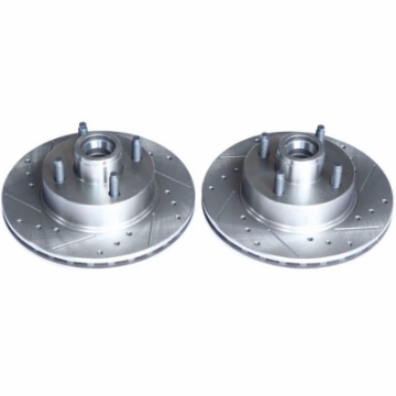 Picture of Power Stop 1979 Ford Mustang Front Evolution Drilled & Slotted Rotors - Pair