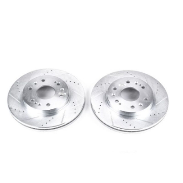 Picture of Power Stop 05-18 Chevrolet Silverado 1500 Front Evolution Drilled & Slotted Rotors - Pair