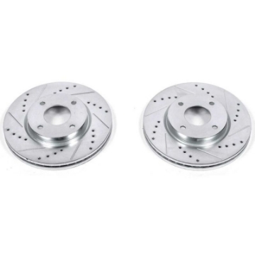 Picture of Power Stop 09-14 Nissan Cube Front Evolution Drilled & Slotted Rotors - Pair