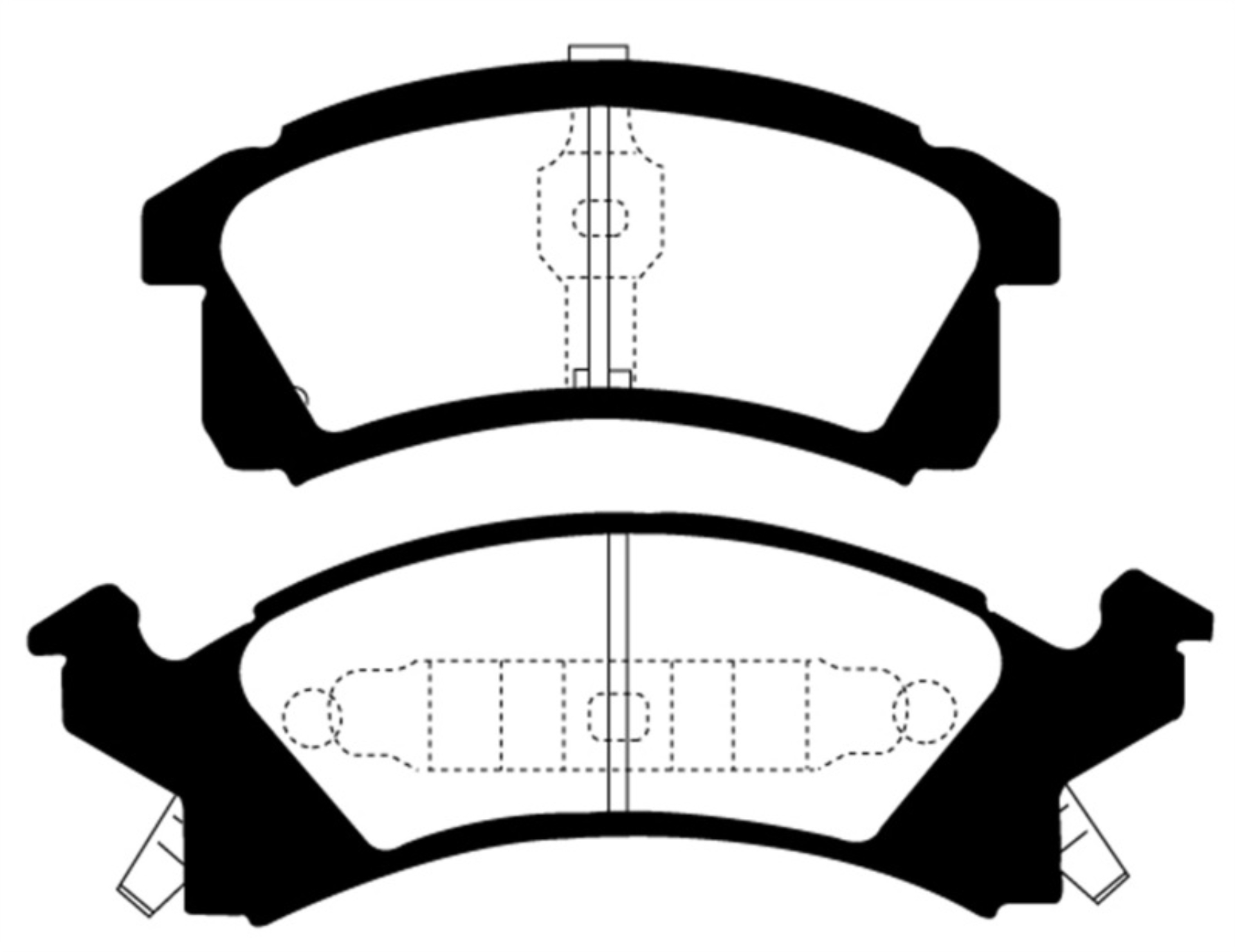 Picture of EBC 91-95 Buick Skylark 2-3 Yellowstuff Front Brake Pads