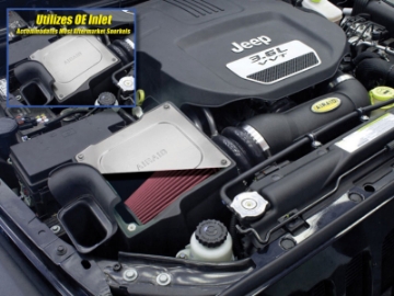 Picture of Airaid 12-14 Jeep Wrangler JK 3-6L Pentastar MXP Intake System w- Tube Dry - Red Media