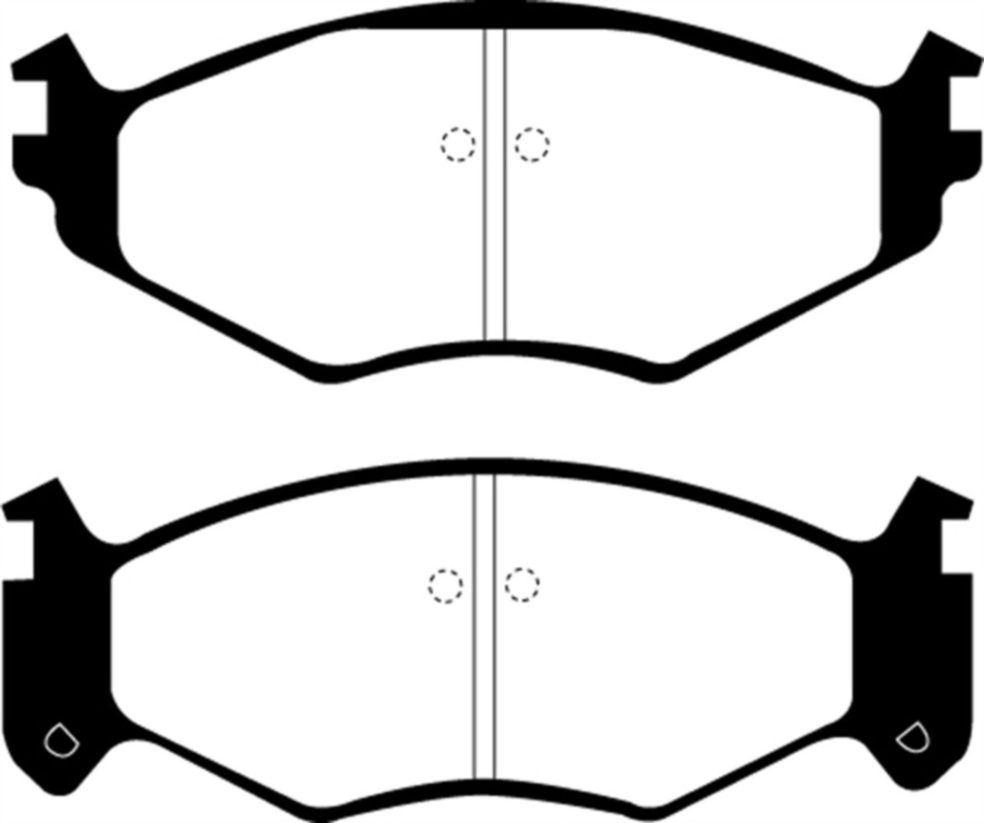 Picture of EBC 91-95 Chrysler LeBaron 2-5 15in Wheels Greenstuff Front Brake Pads