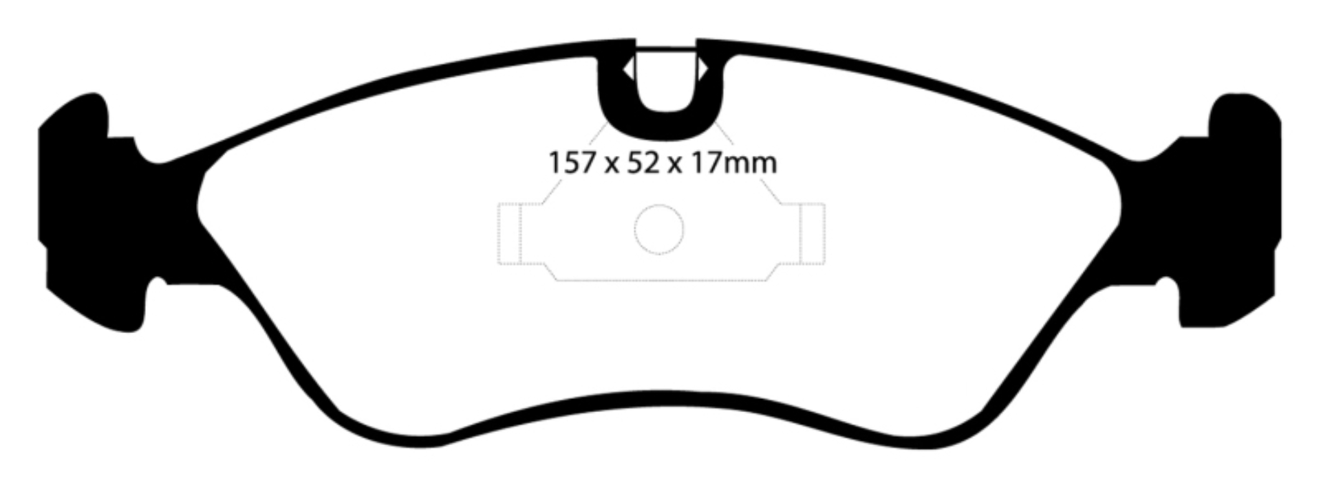 Picture of EBC 91-95 Opel Astra 2-0 Redstuff Front Brake Pads