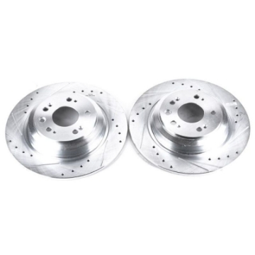 Picture of Power Stop 09-14 Acura TL Rear Evolution Drilled & Slotted Rotors - Pair