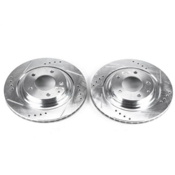 Picture of Power Stop 93-95 Mazda RX-7 Rear Evolution Drilled & Slotted Rotors - Pair