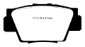 Picture of EBC 91-96 Acura NSX 3-0 Redstuff Rear Brake Pads