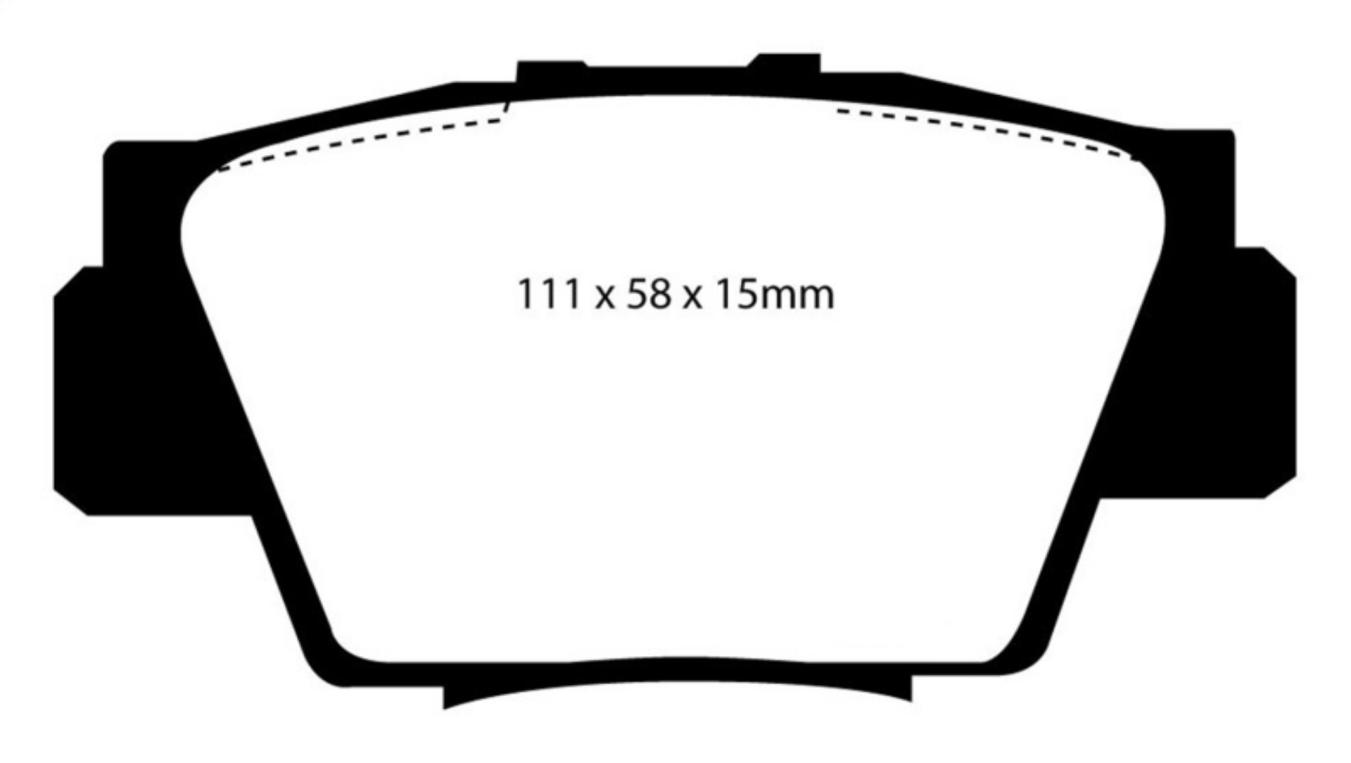 Picture of EBC 91-96 Acura NSX 3-0 Redstuff Rear Brake Pads