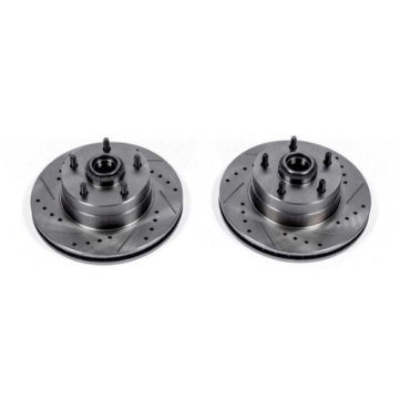 Picture of Power Stop 73-74 Buick Apollo Front Evolution Drilled & Slotted Rotors - Pair