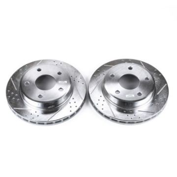 Picture of Power Stop 05-11 Dodge Dakota Front Evolution Drilled & Slotted Rotors - Pair