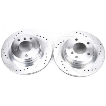 Picture of Power Stop 2006 BMW 325i Rear Evolution Drilled & Slotted Rotors - Pair