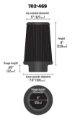 Picture of Airaid Universal Air Filter - Cone 6 x 7 1-4 x 5 x 9 - Blue SynthaMax