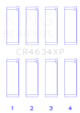 Picture of King Engine Bearings Hyundai G4KF Connecting Rod Bearing Set - Size +0-25mm