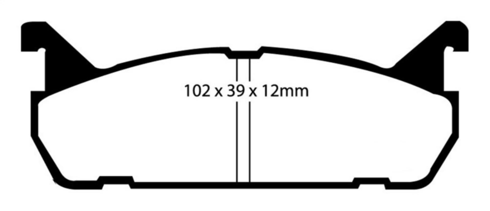 Picture of EBC 91-96 Ford Escort 1-8 Redstuff Rear Brake Pads
