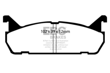 Picture of EBC 91-96 Ford Escort 1-8 Ultimax2 Rear Brake Pads