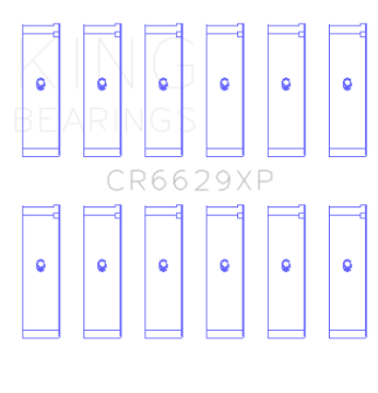 Picture of King Engine Bearings Mitsubishi 6G72 Size 0-25 Connecting Rod Bearing Set