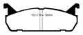 Picture of EBC 91-96 Ford Escort 1-8 Yellowstuff Rear Brake Pads