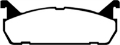 Picture of EBC 91-96 Ford Escort 1-8 Yellowstuff Rear Brake Pads