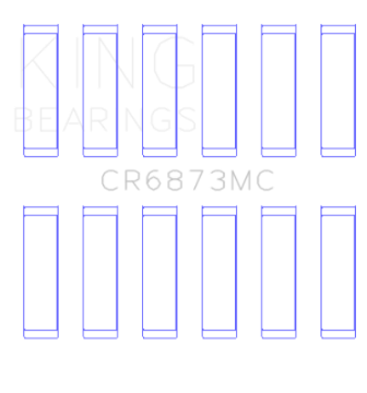 Picture of King Engine Bearings Toyota 2Gr-FE- 3GR-FE Polymer Coated Size 0-25 Connecting Rod Bearing Set