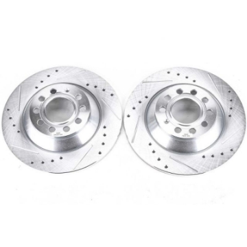 Picture of Power Stop 05-11 Audi A6 Rear Evolution Drilled & Slotted Rotors - Pair
