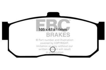 Picture of EBC 91-97 Infiniti G20 2-0 Ultimax2 Rear Brake Pads