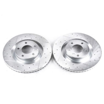 Picture of Power Stop 07-15 Ford Edge Front Evolution Drilled & Slotted Rotors - Pair