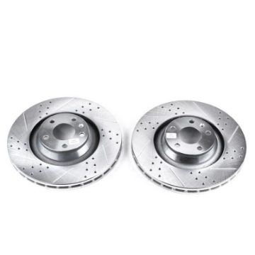 Picture of Power Stop 05-11 Audi A6 Quattro Front Evolution Drilled & Slotted Rotors - Pair