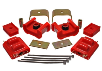 Picture of Energy Suspension 73-84 K5 Blazer 4WD Fullsize Red Complete Motor & Trans Mount Set Zinc Finish