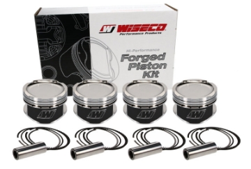 Picture of Wiseco Nissan QR25DE Sentra 2-5L 16V 90-00mm Bore +-040 Oversize -19-5 Dome Dish 8-55 CR Piston Set