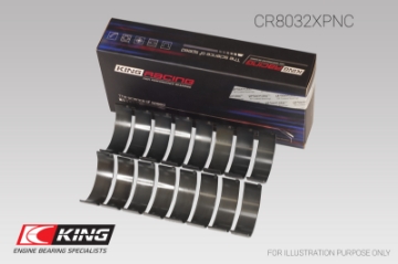 Picture of King Engine Bearings Chrysler 345- 370 16V Size 0-25 pMaxBlack Coated Connecting Rod Bearing Set