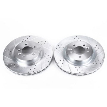 Picture of Power Stop 2017 Land Rover Discovery Front Evolution Drilled & Slotted Rotors - Pair