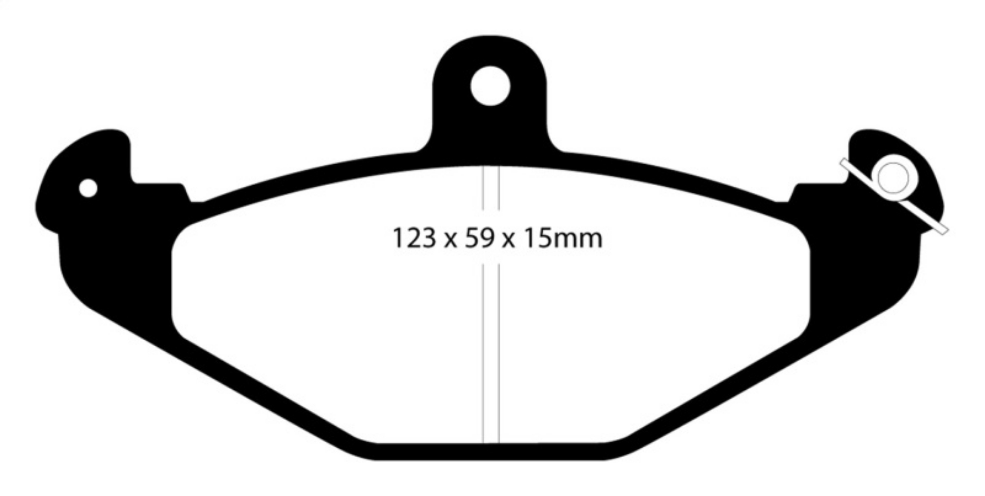 Picture of EBC 92-00 Dodge Viper 8-0 Redstuff Rear Brake Pads