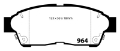 Picture of EBC 92-01 Toyota Camry 2-2 Redstuff Front Brake Pads