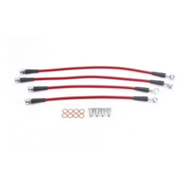 Picture of Power Stop 97-04 Chevrolet Corvette Front & Rear SS Braided Brake Hose Kit