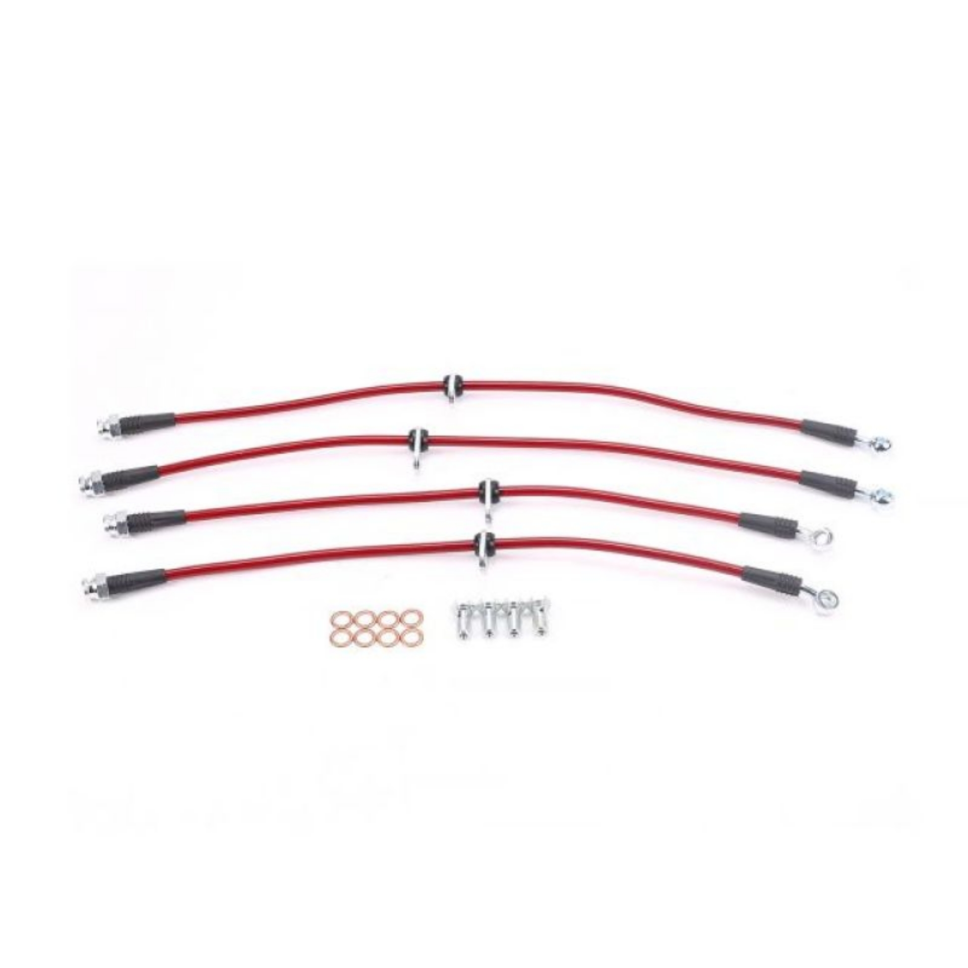 Picture of Power Stop 02-05 Honda Civic Front & Rear SS Braided Brake Hose Kit