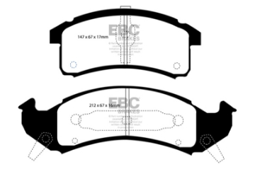 Picture of EBC 92-93 Buick Le Sabre FWD 3-8 Ultimax2 Front Brake Pads