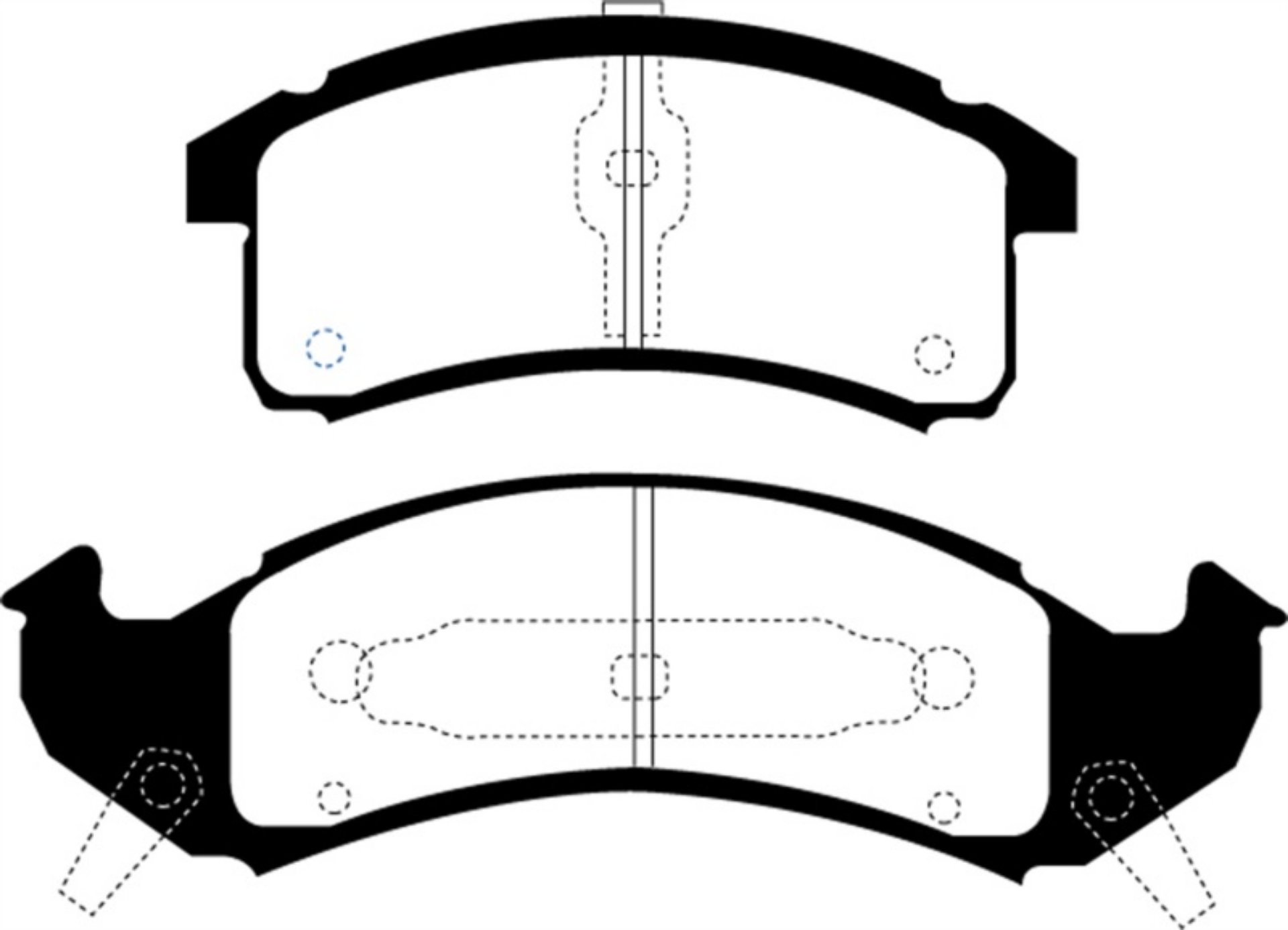 Picture of EBC 92-93 Chevrolet Lumina APV 3-1 Greenstuff Front Brake Pads