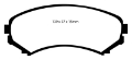 Picture of EBC 92-93 Mazda MPV 2-6 2WD Ultimax2 Front Brake Pads