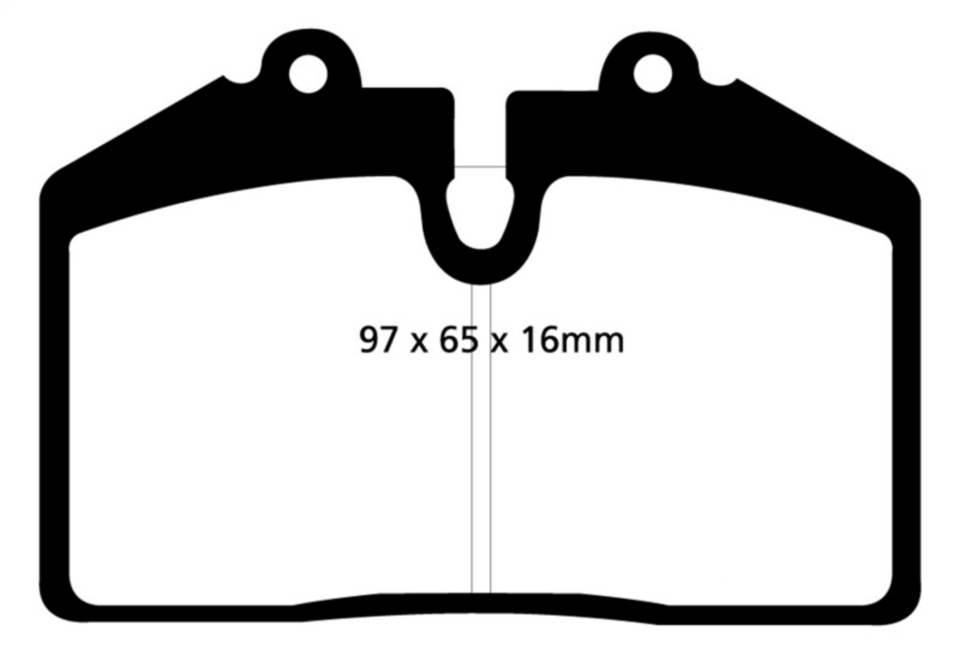 Picture of EBC 92-93 Porsche 911 964 3-6 Carrera RS America Yellowstuff Front Brake Pads