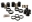 Picture of Energy Suspension Front Control Arm Bushings - Black