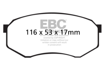 Picture of EBC 92-93 Toyota Pick-Up Extra Cab Ultimax2 Front Brake Pads