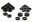 Picture of Energy Suspension CJ5-7 Body Mounts - Black