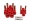 Picture of Energy Suspension GM 4Wd Front Spring & Shackle Bushing - Red