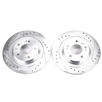 Picture of Power Stop 2018 Mitsubishi Eclipse Cross Rear Evolution Drilled & Slotted Rotors - Pair