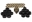 Picture of Energy Suspension GM Body Mount Set W-Hardware - Black