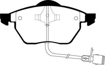 Picture of EBC 92-94 Audi 100 2-8 Ultimax2 Front Brake Pads