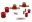 Picture of Energy Suspension GM 11-16in Rear Stab Bushing Set - Red